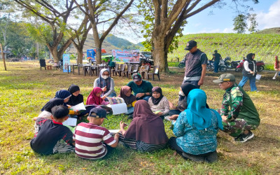 Dinas Perpustakaan Bone dan Pemdes Bacu Gelar Festival Hari Anak, Puluhan Siswa Ikut Meriahkan Literasi